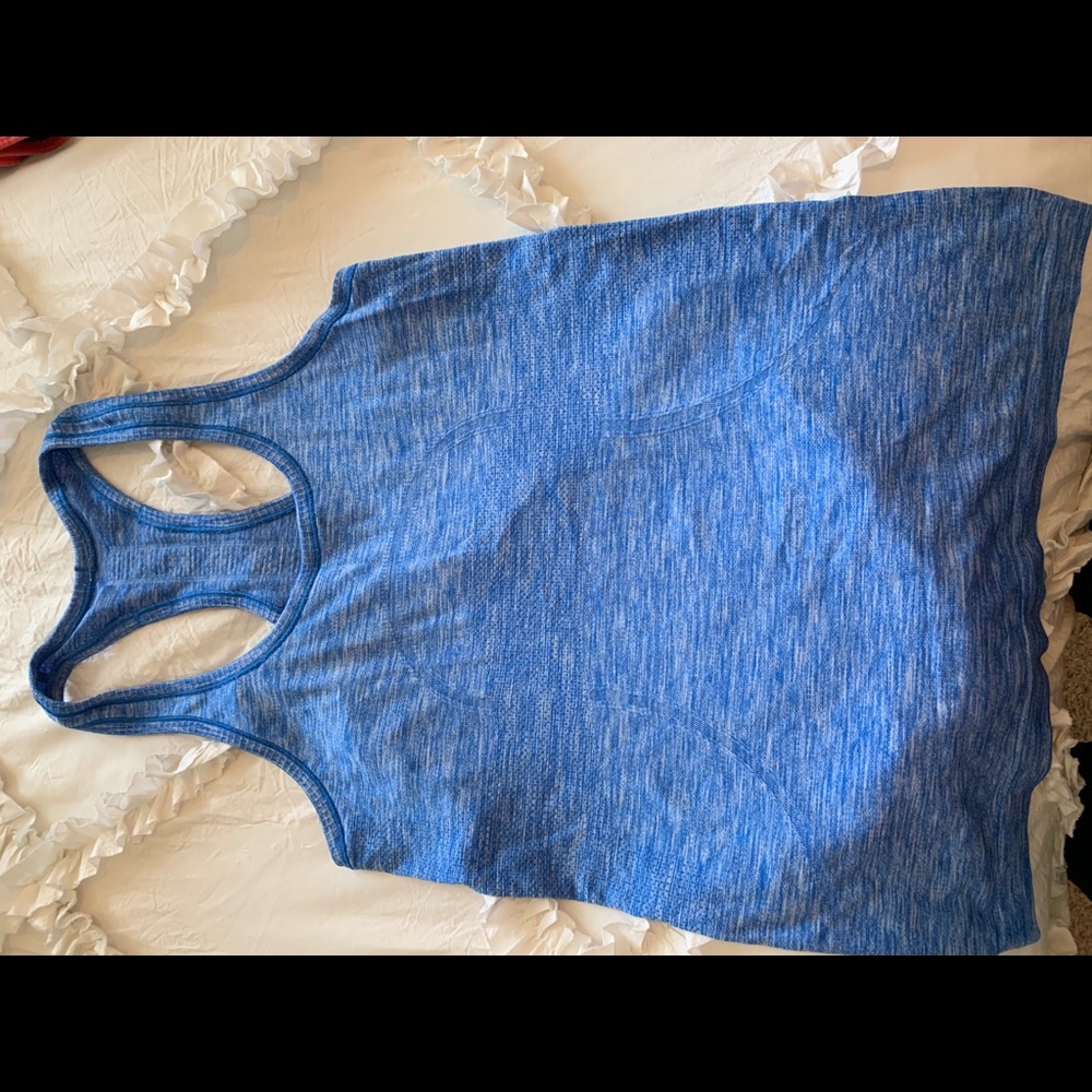 Run Swiftly Blue Tank Top